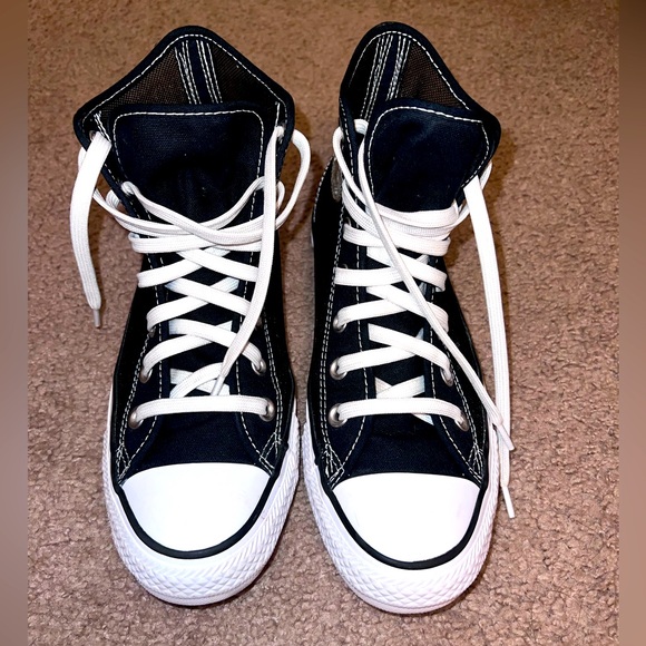 Converse chuck taylor all star see thru high top-black mesh. US size 8 - Picture 1 of 6